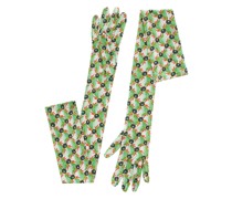 Lange Handschuhe mit Print