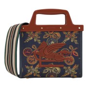 Love Trotter Jacquard-Tasche mit Äpfelchen-Motiv