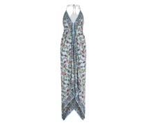 Strandkleid aus Crêpe De Chine mit Print