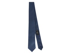 Krawatte aus Seidenjacquard mit Logo