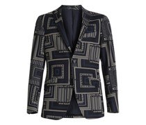 Jacquard-Sakko mit Pochette-Motiv
