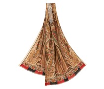 Schal aus Wolle und Seide mit Ornamentalem Paisley