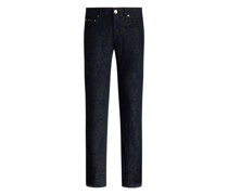 Jacquard-Jeans aus Baumwolle