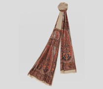 Schal aus Seide und Kaschmir mit Paisley-Motiven