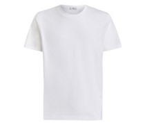 T-Shirt mit Floraler Stickerei