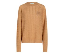 Kaschmirpullover mit Logo