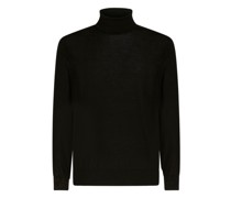 Rollkragenpullover mit Logo Auf Der Rückseite