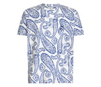 T-Shirt mit Paisley und Cube Logo