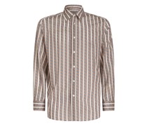 Oversize Hemd mit Krawattenmuster