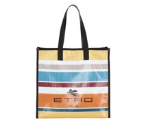 Shopper mit Mehrfarbigen Streifen