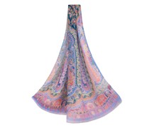 Paisley Seidenschal mit Fransenrändern