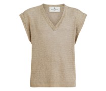 Strickweste aus Leinen