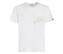 T-Shirt mit Aufgesticktem Logo