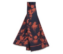 Jacquard-Schal mit Floralen Motiven