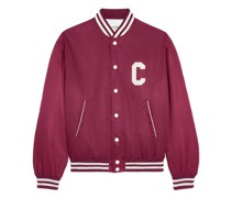 College-jacke aus baumwolljersey