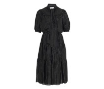Seidenkleid Prairie Mit Laméestreifen