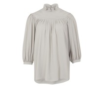 Fluide Bluse aus Crêpe aus Acetatseide