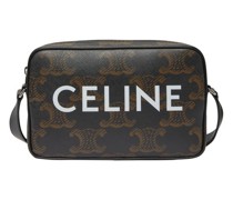 Mittelgroße Messenger-Bag in Triomphe-canvas XL mit Celine-print