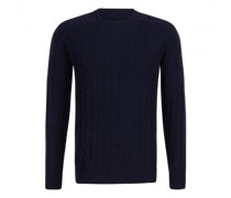 Cashmere-Pullover 'Cable' mit Zopfmuster