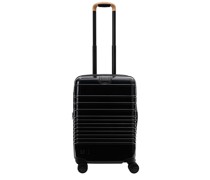 BEIS The Glossy Carry-On Roller in Black.