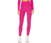 Beyond Yoga LEGGINGS HEATHER RIB in Fuchsia