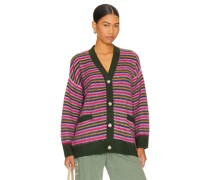 DAYDREAMER CARDIGAN MIT STREIFEN in Pink