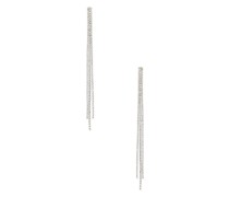 8 Other Reasons OHRRINGE SLIM DUSTER in Metallic Silver.