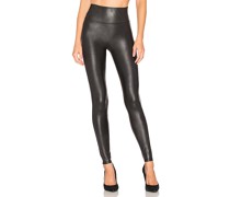 SPANX LEGGINGS FAUX LEATHER in Black