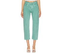 LEVI'S STRAIGHT-FIT-JEANS 501 CROP in Green