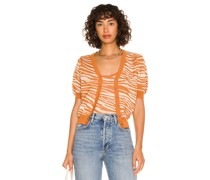 HEARTLOOM CARDIGAN ZELATA in Burnt Orange