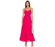 Charo Ruiz Ibiza LANGES KLEID MELIA in Fuchsia