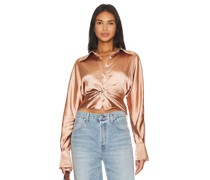 Song of Style BLUSE MILA in Metallic Bronze