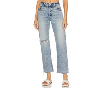 Moussy Vintage STRAIGHT-FIT-JEANS WINDOM in Blue