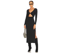 L*SPACE MIDI-KLEID HAYDEN in Black