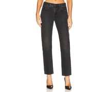 LEVI'S HOSE MIDDY STRAIGHT in Black