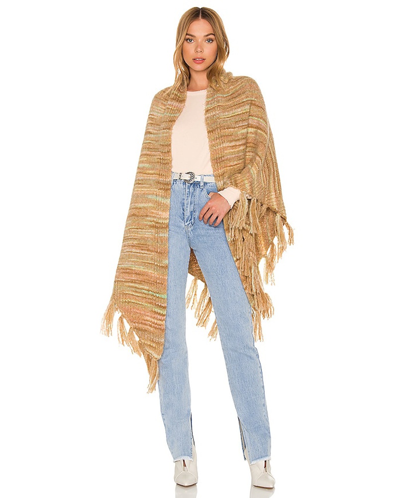 LoveShackFancy Damen LoveShackFancy SCHAL FRESCA in Tan.