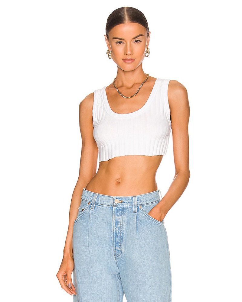 Cotton Citizen Damen COTTON CITIZEN TOP CAPRI in White