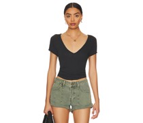 Free People SHIRT SUNNY DAYS AHEAD in Black
