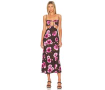 Lovers and Friends MIDI-KLEID CAMDEN in Brown