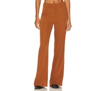 Bardot Halifax Slim Flare Pant in Brown