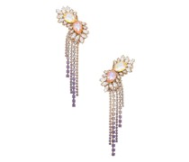 Anton Heunis OHRRINGE CLUSTER & TASSEL in Peach.