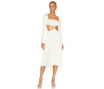 WeWoreWhat KLEID CUT OUT in Cream