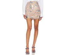 MILLY Kristina Sequins Skirt in Beige