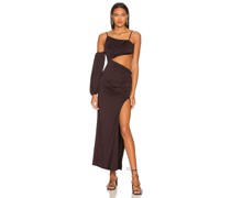 Lovers and Friends MIDI-KLEID DELANEY in Black