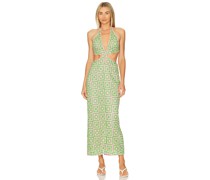 Show Me Your Mumu MIDI-KLEID MUSE in Green