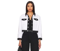 L'AGENCE CROPPED-JACKE MIT COLOR-BLOCKING KODA in White