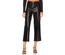 BLANKNYC HOSE VEGAN LEATHER in Black