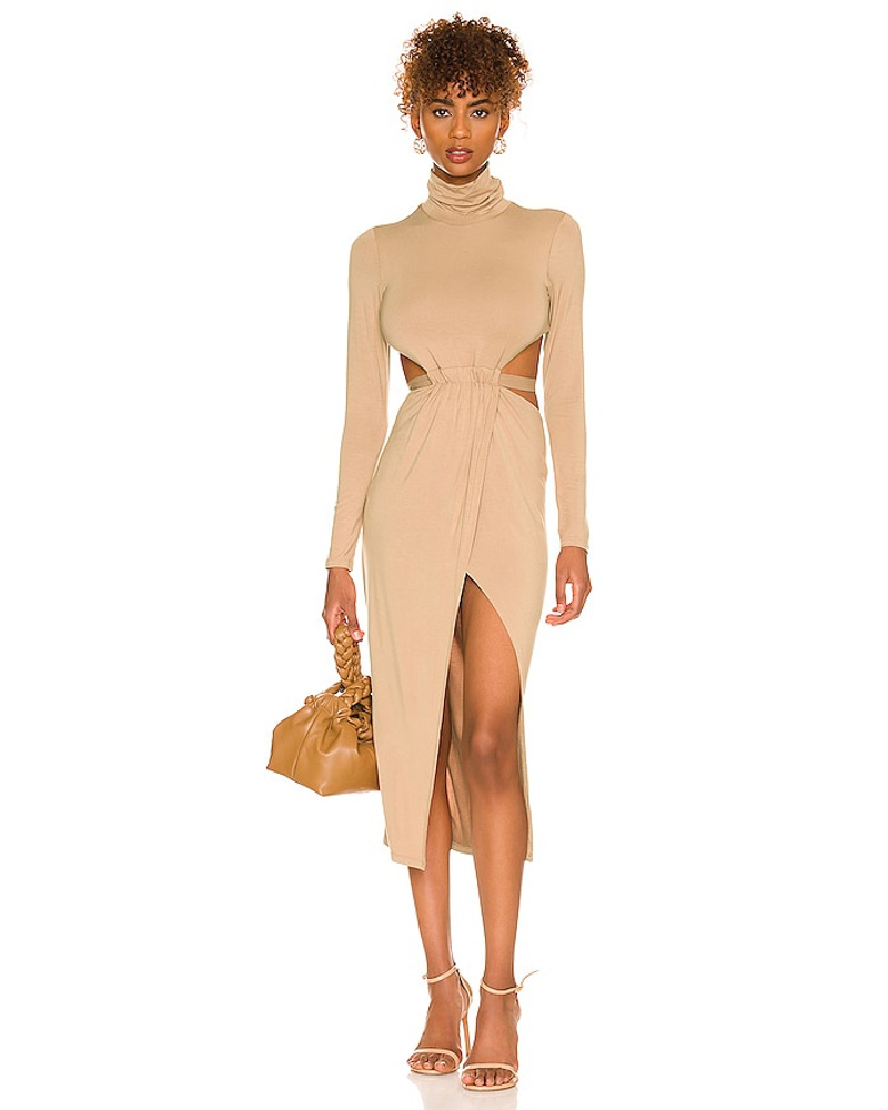 h:ours Damen h:ours MIDI-KLEID CIA in Nude