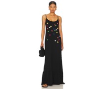 Lauren Moshi MAXIKLEID BEATRIX MINI BUTTERFLIES in Black