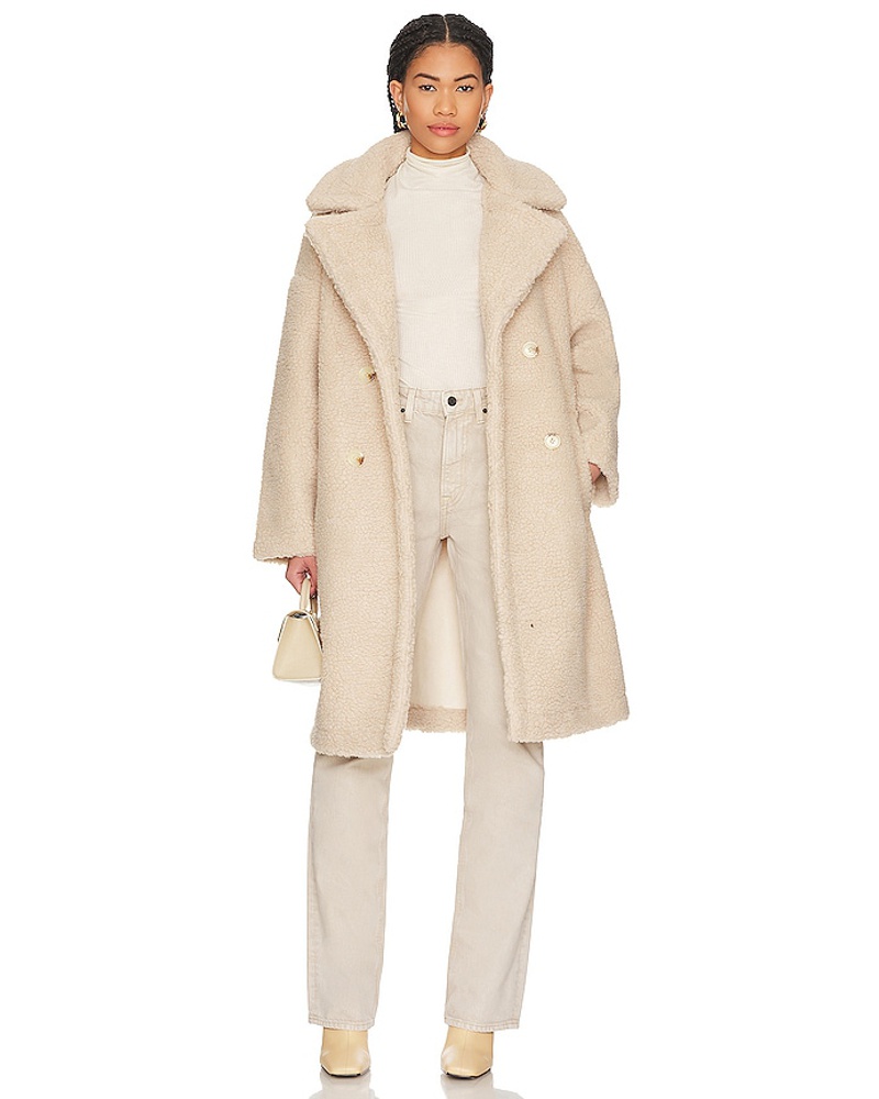 Line and Dot Damen Line & Dot MANTEL AGNES in Cream